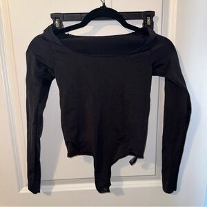 SKIMS Black Bodysuit Top